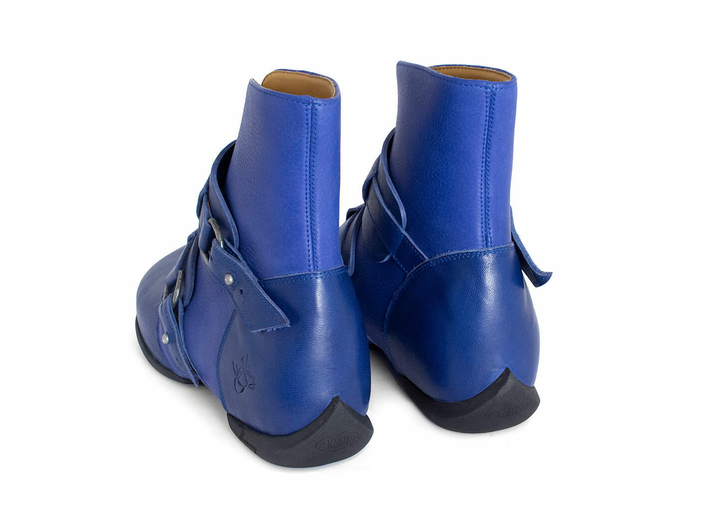 Fluevog Ethel Ankle Boots Blue