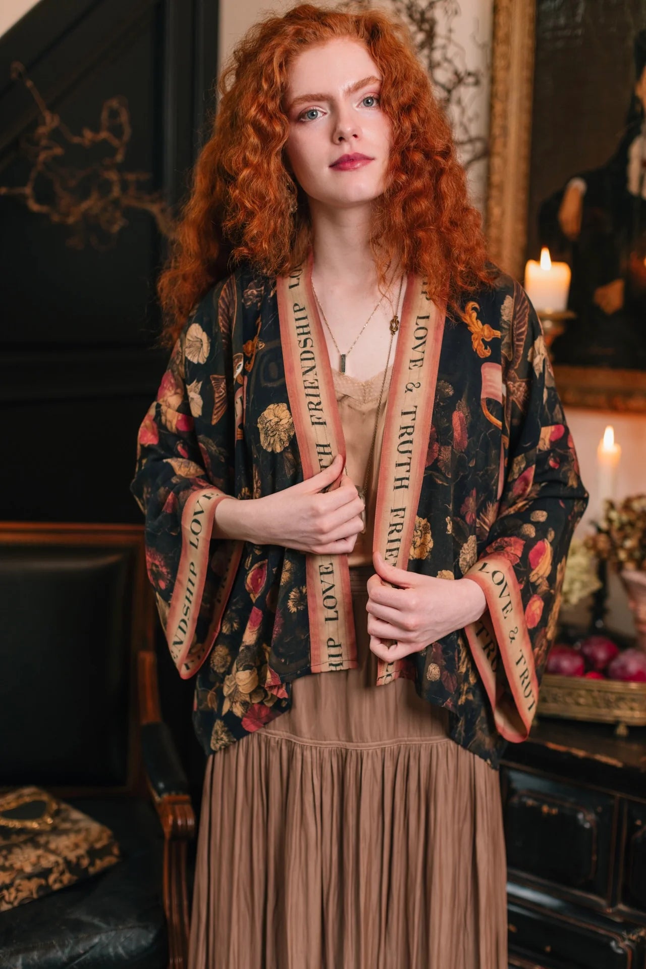 Market Of Stars-Heart of Gold Cropped Cardigan