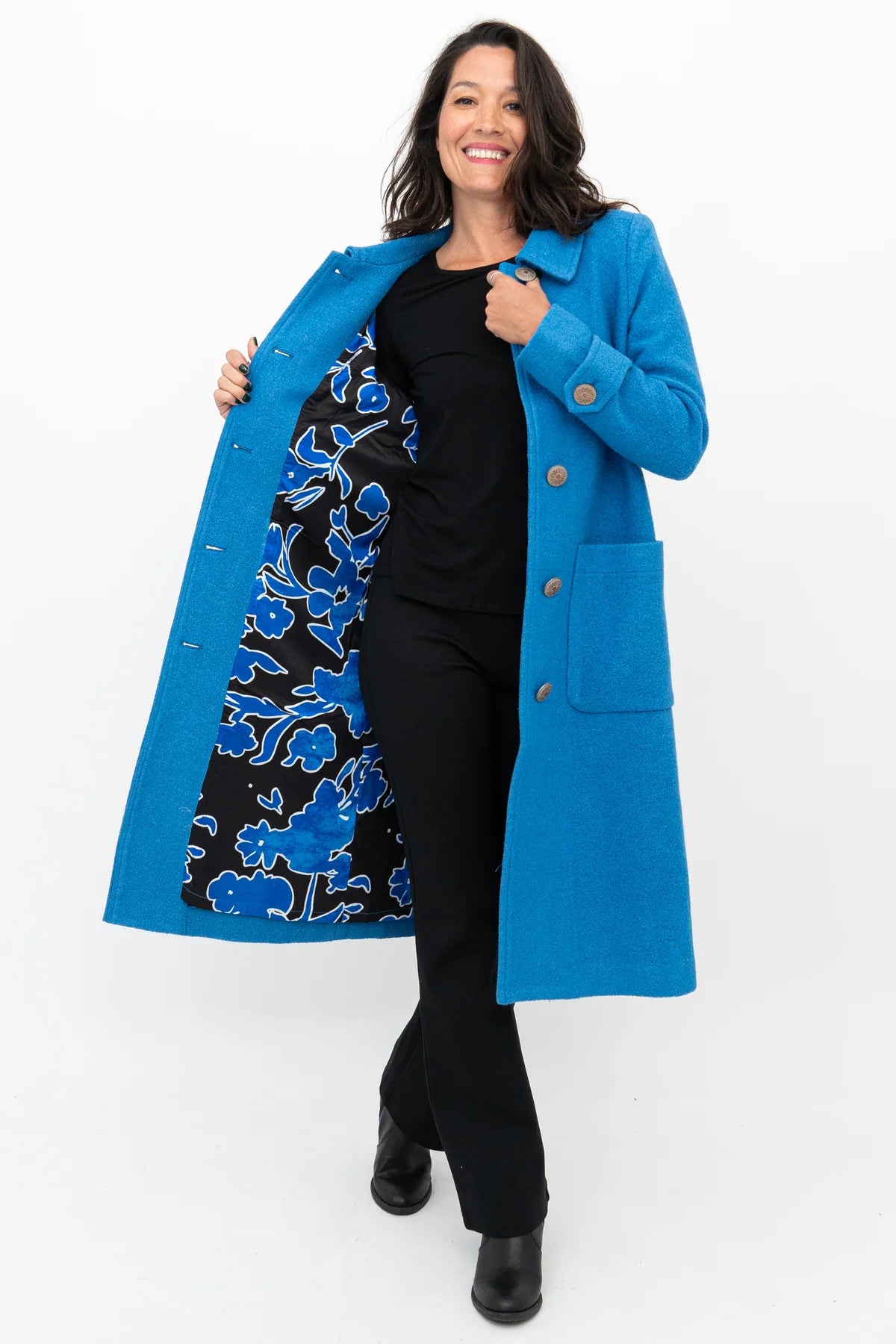 Blue Sky Edna Coat Boiled Wool