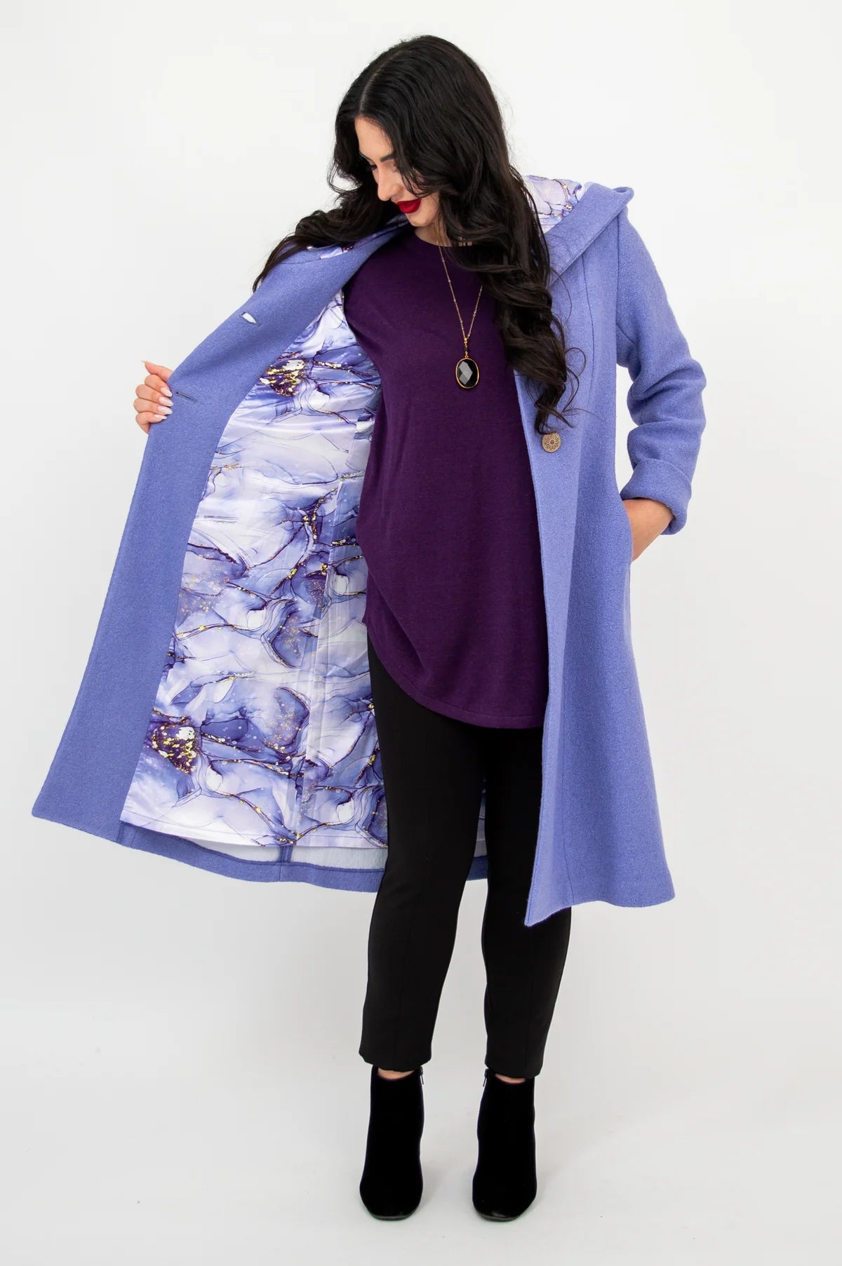 Blue Sky Britt Coat Boiled Wool