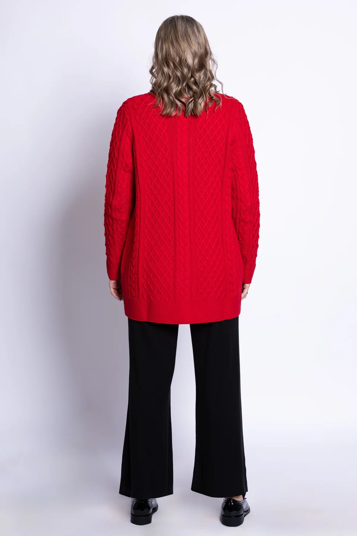 Blue Sky Jenny 100% Cotton Cardigan Red
