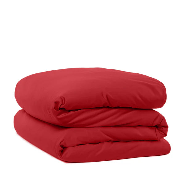 Classic Red Duvet Cover-Queen