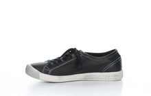 Load image into Gallery viewer, Softinos Isla Smooth Black Lace Up Trainers.
