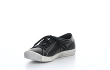 Load image into Gallery viewer, Softinos Isla Smooth Black Lace Up Trainers.
