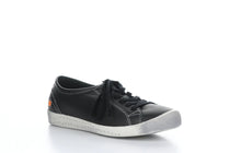 Load image into Gallery viewer, Softinos Isla Smooth Black Lace Up Trainers.
