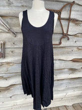 Load image into Gallery viewer, EVELINE STREET ONE SIZE MERINO JACQUARD SWING DRESS TUNIC-BAABAA BLACK SHEEP SQUIGGLES
