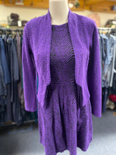 Load image into Gallery viewer, Eveline Street Fitted Stretch Jacket-Purple Zebra
