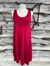 Load image into Gallery viewer, EVELINE STREET ONE SIZE MERINO JACQUARD SWING DRESS TUNIC-VALENTINO RED TRUE LOVE
