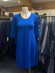 Valia Clothing Australian Ultrafine Merino Rachel Dress Vivid Blue