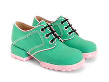 Load image into Gallery viewer, FLUEVOG CATRIN LACE UP GREEN
