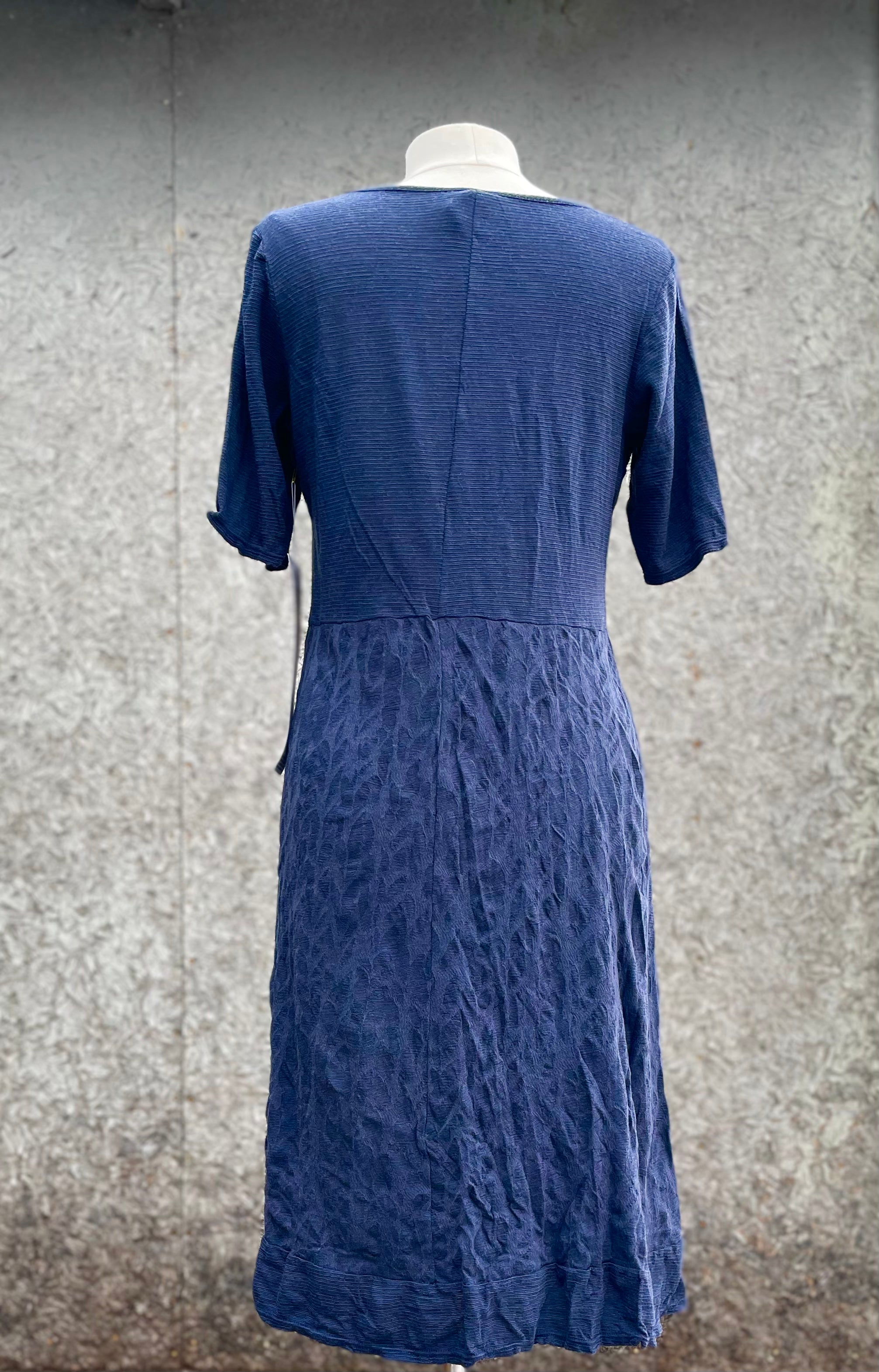 Valia Clothing Ultra Soft Merino Wool Steel Blue Dress