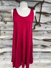 Load image into Gallery viewer, EVELINE STREET ONE SIZE MERINO JACQUARD SWING DRESS TUNIC-VALENTINO RED THE BIGGEST OHH
