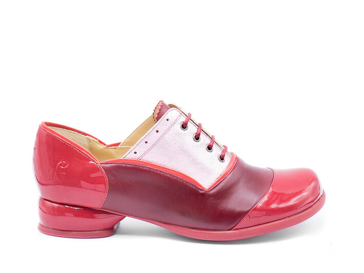 Fluevog Fellowship Darby Red/Pink