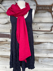 EVELINE STREET ULTRA FINE MERINO SCARF/SHAWL/BABY WRAP-VALENTINO RED