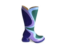 Load image into Gallery viewer, Fluevog Warhol Boots-Purple/Lavender/Light Blue/Green
