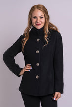 Load image into Gallery viewer, Blue Sky Boiled Merino Wool Coat-Black
