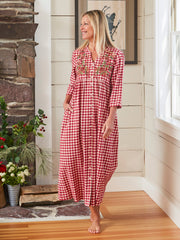 April Cornell Homestead Flannel Holiday Nighty