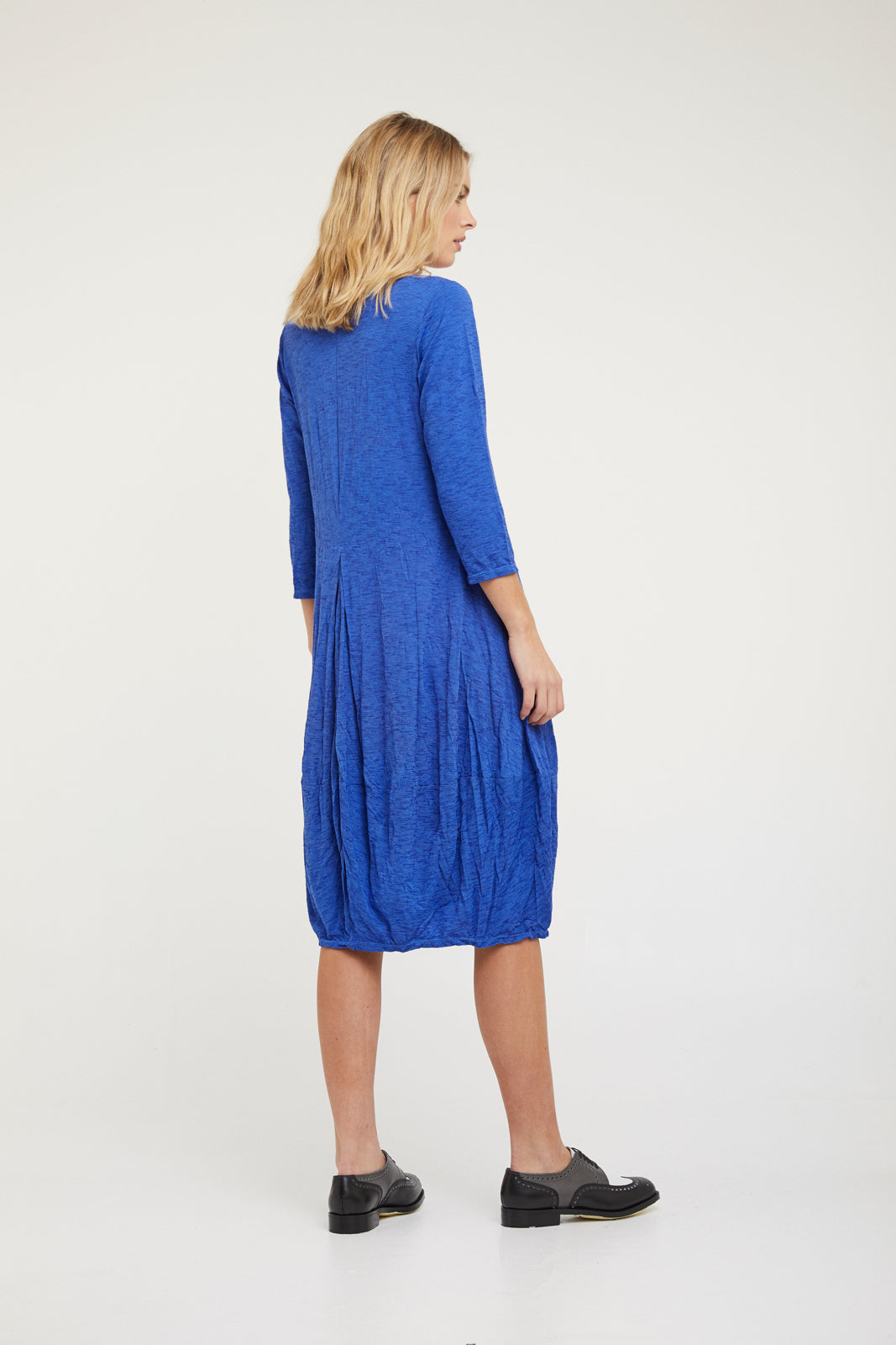 Valia Clothing Australian Ultrafine Merino Rachel Dress Vivid Blue