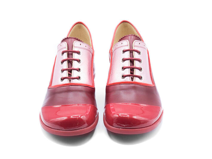 Fluevog Fellowship Darby Red/Pink