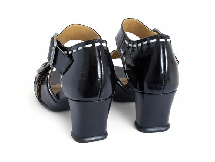 John Fluevog Renee Black/White