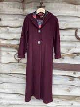 Load image into Gallery viewer, Blue Sky Long Boiled Wool Coat-Wine
