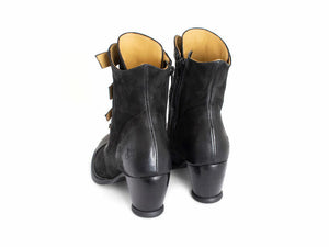 Fluevog East End Lakewood Buckled Ankle Boots Black no