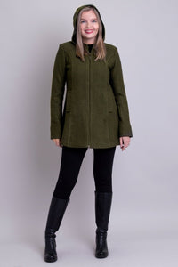 Blue Sky Olive Pea Coat