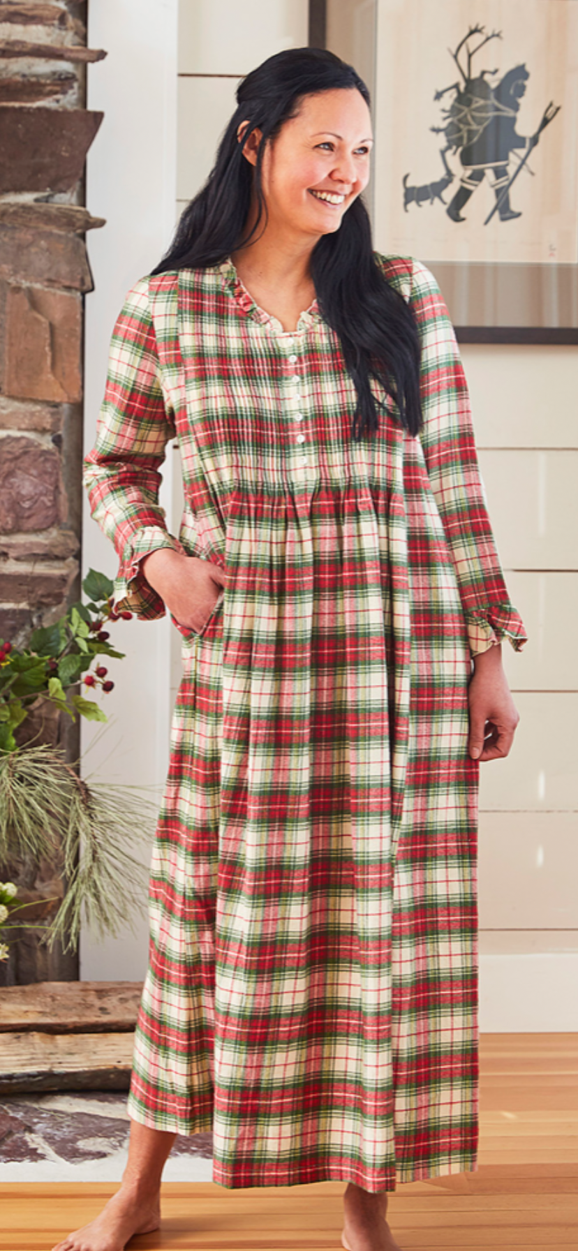 April Cornell Chalet Flannel Nighty