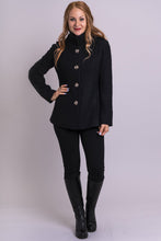 Load image into Gallery viewer, Blue Sky Boiled Merino Wool Coat-Black
