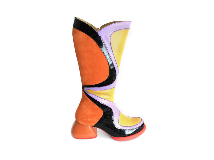 Fluevog Warhol Yellow/Orange