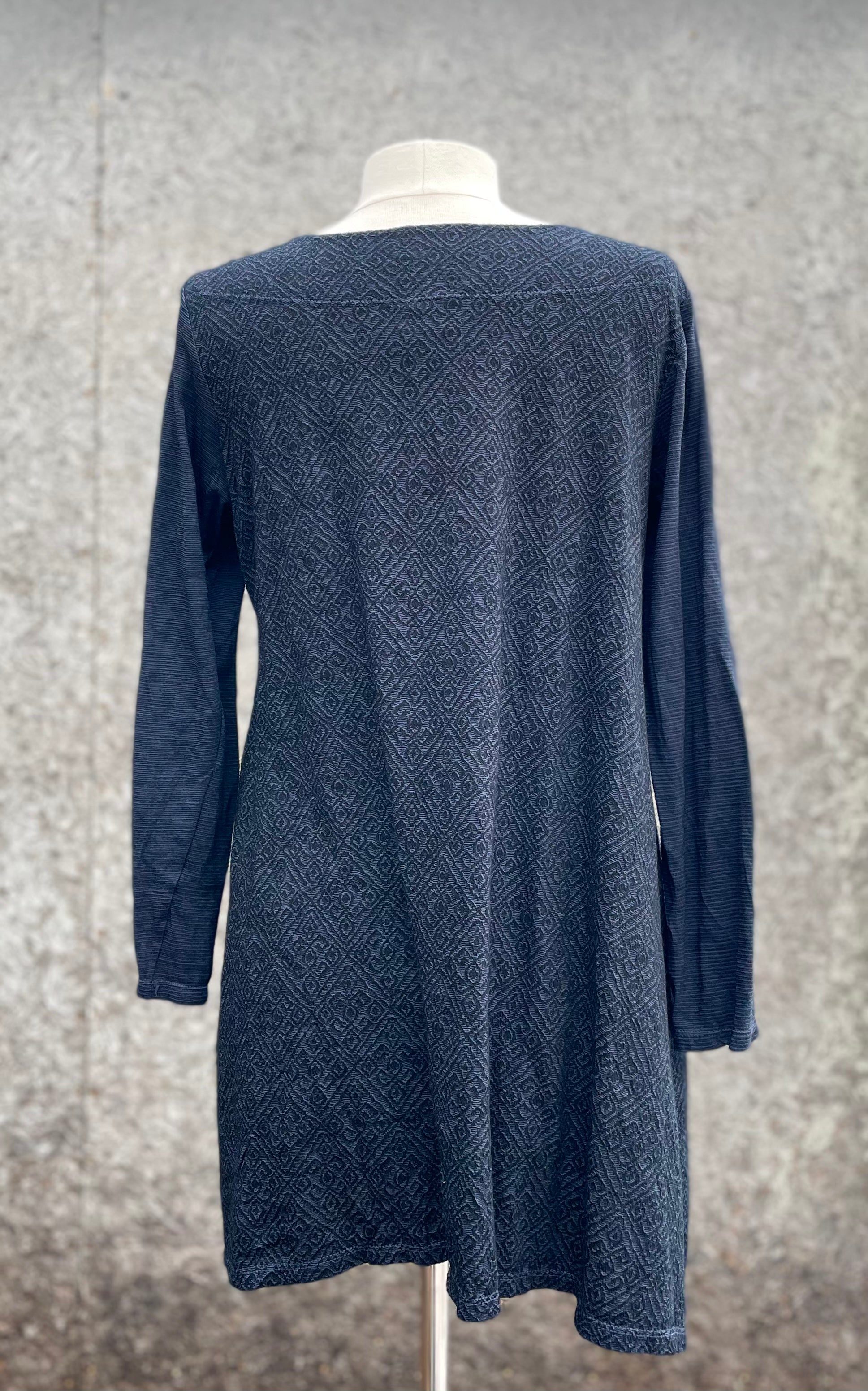 Valia Clothing Ultra Soft Merino Wool Stockholm Tunic Steel Blue