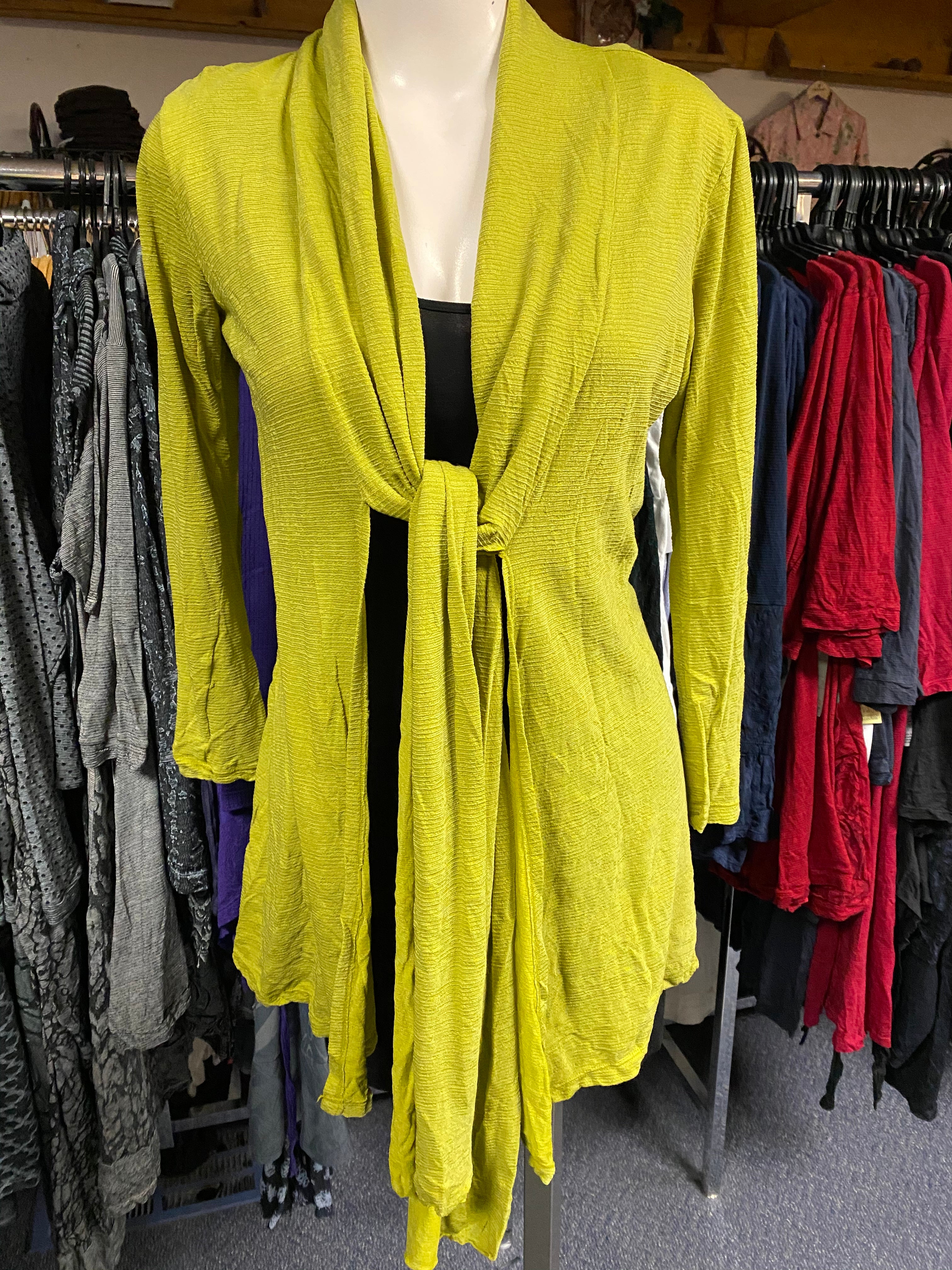 Valia Clothing Ultra Soft Merino Wool Three Ways Cardigan Moss