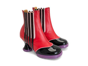 John Fluevog Mini Maple-Red/Black/Pink