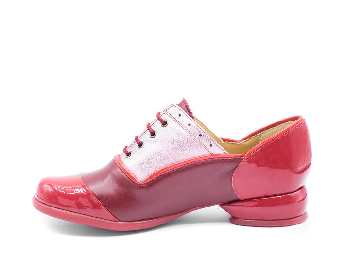 Fluevog Fellowship Darby Red/Pink