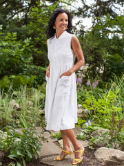 April Cornell Francesca Dress White