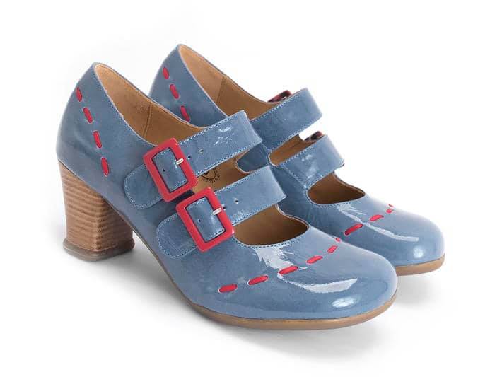 Fluevog Cavalieri Blue Red