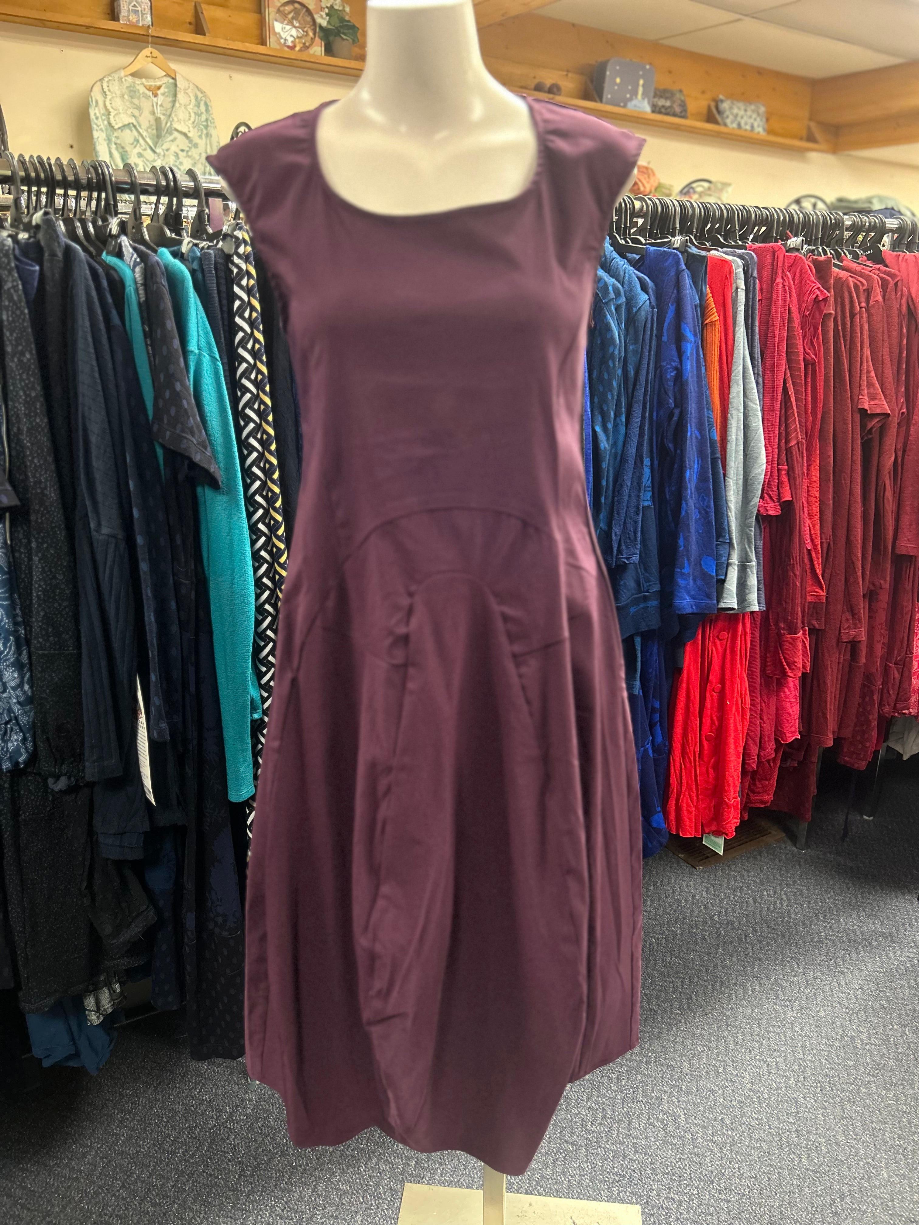 Valia Dark Plum Diva Dress