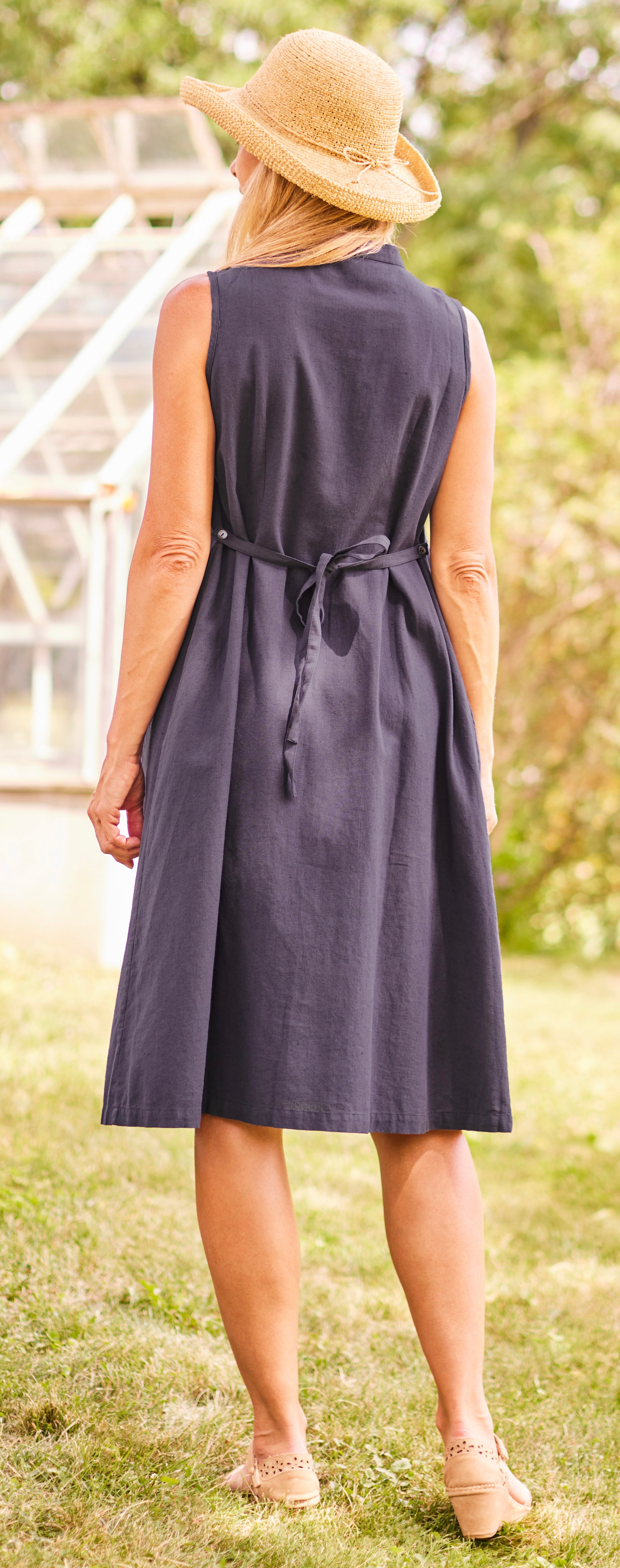 April Cornell Osaka Dress Navy