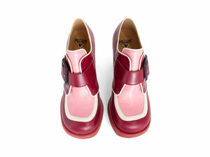 John Fluevog Mini Lolly Dark Red & Pink