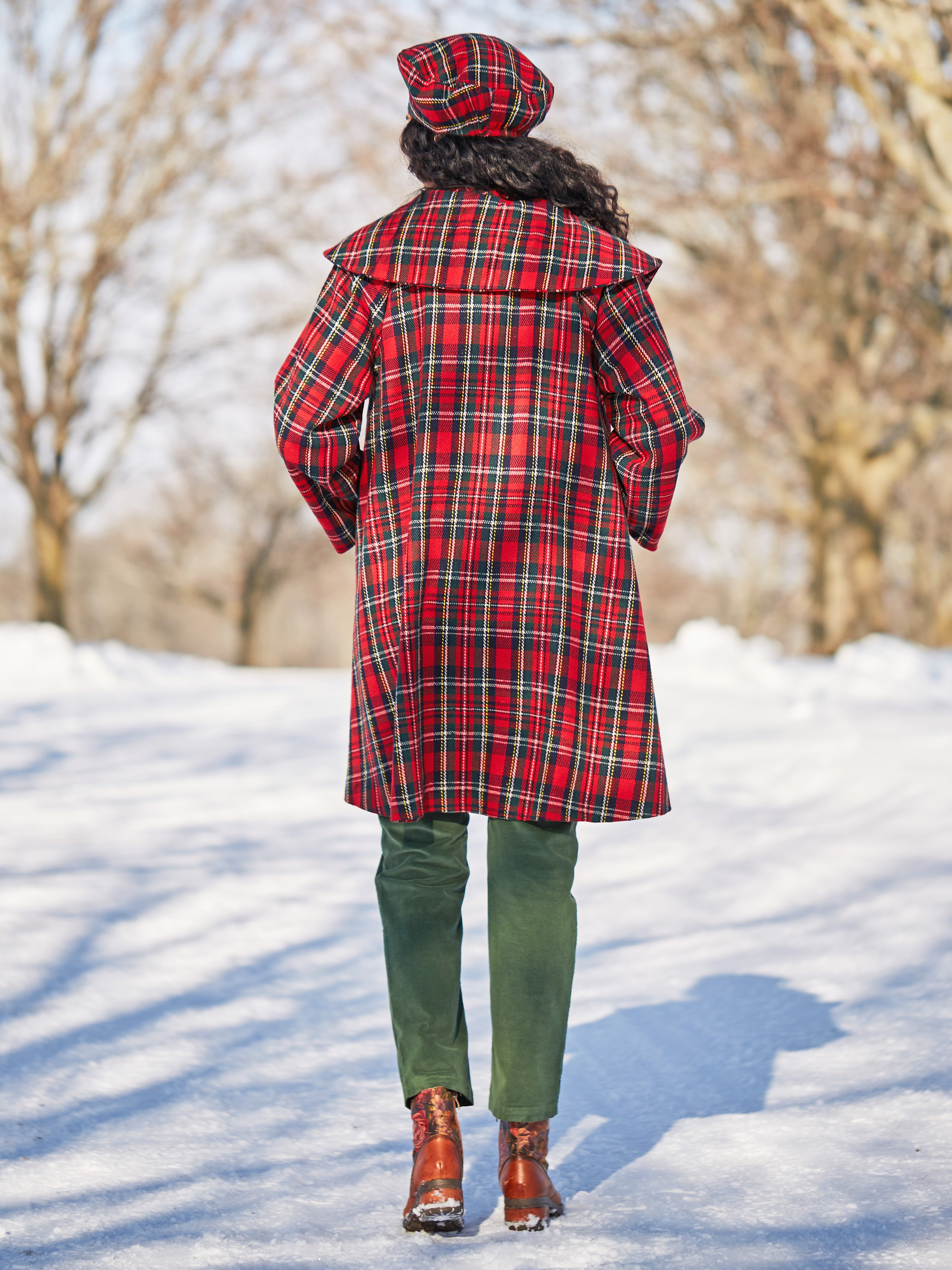 April Cornell Acquaintance Plaid Coat