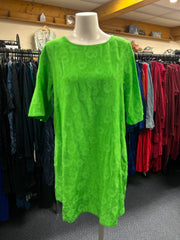 Valia Australia Clothing Apple Green Dotty Tunic