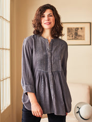 April Cornell Bea Button Tunic Regular-Plus Sizes