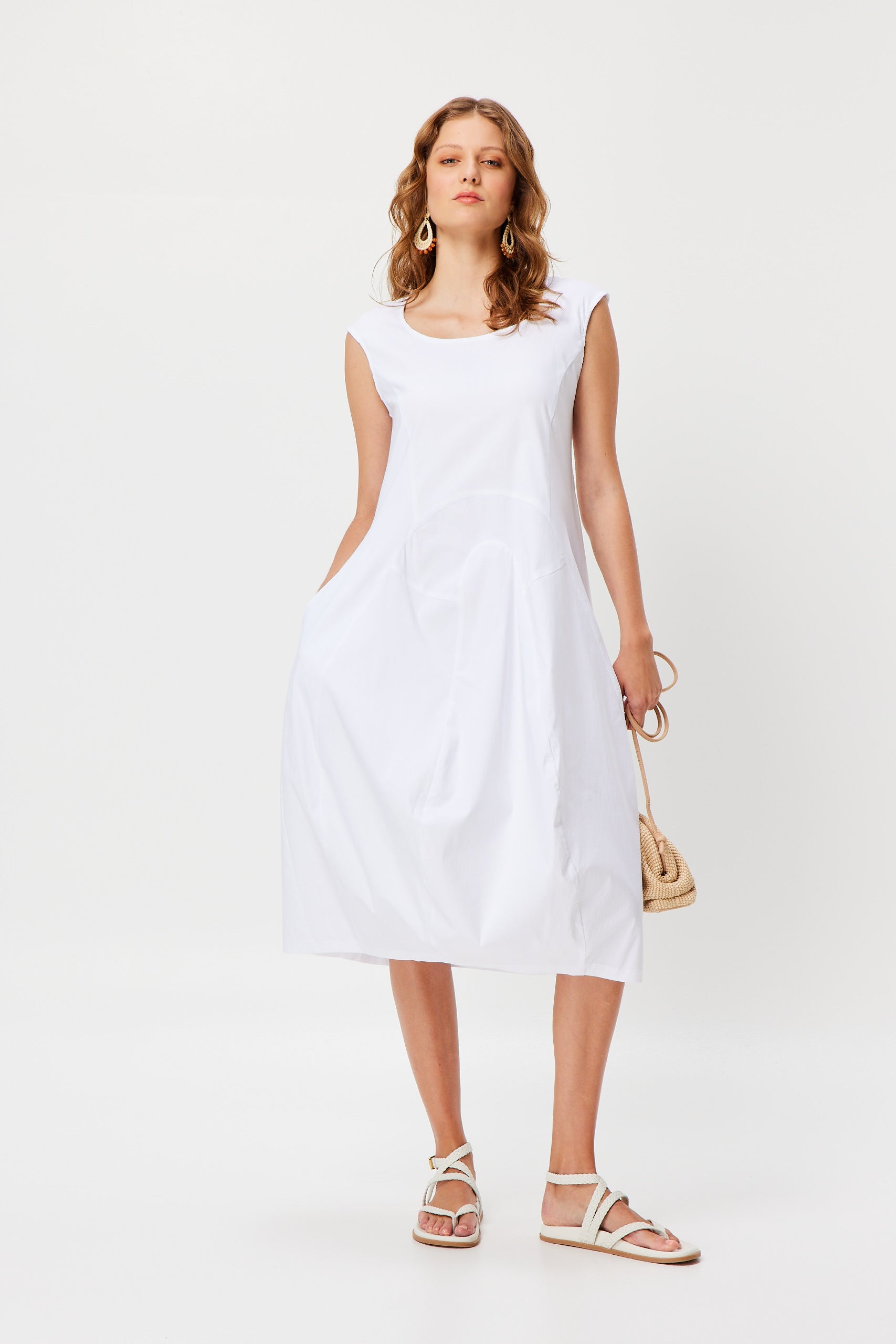 Valia White Diva Dress