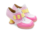 Fluevog Lolly-Pink & Yellow