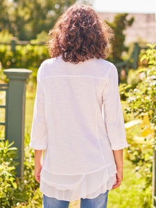 April Cornell White Nostalgia Blouse