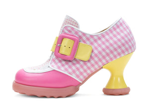 Fluevog Lolly-Pink & Yellow